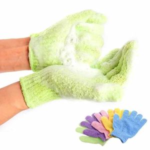 Badverktyg Tillbehör Bästa kvalitet Bad för skalning Exfolierande Mitt Glove Scrub Glyes Resistance Body Massage Sponge Wash Skin Fuktande spa -skum Z240528
