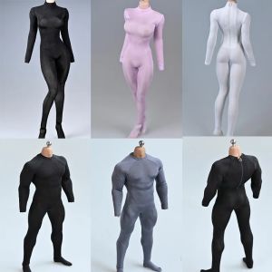 1/6 Scale Sexy Female/Male Figure Clothes One-piece Tights Stretch Ice Silk Bodysuit Clothes Model for 12 inches PH TBL Body