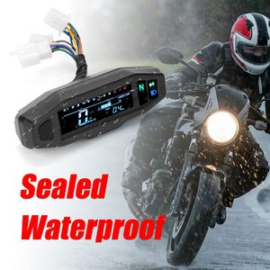 Universal Digital Motorcycle Meter Speedometer LCD Digital 1-6 Files Odo-Meter Electric Motor Bike Tachometer Motorcycle Parts