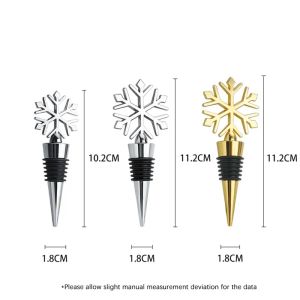 スノーワインボトルストッパーワインストレージツイストキャップシーリングプラグワインギフトバーツールキッチンツールガジェットクリスマスパーティー