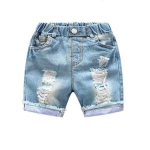 Summer Baby Boys Denim Fashion Hole Jeans Kids Clothes Boy Casual Cowboy Shorts Children 2 3 4 5 6 Years L2405