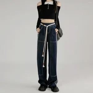 Women's Jeans XS-2XL Baggy Women 2024 Women's Pants Vintage Woman High Waist Streetwear Denim Fashion Female Wide Leg Trousers