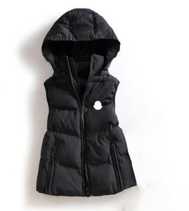Womens Down Jacket Hooded Parkas Puffer Vest Jacket Woman Jackets Sleeveless Coat M3XL1284203