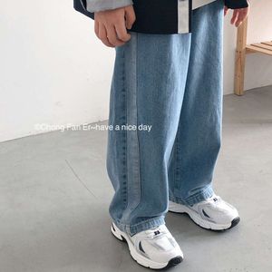 Kids Pants Elastic Waist Ankle Length Loose Straight Simple Casual Fashionable Modern Designable Soft Summer Children Boys L2405