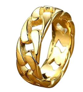 Piecze Pierścienie Modne hip-hopowe pierścień Rock Blawing Ice Chain Mini Pave Cz Crystal Ring Para Pierścień Biżuteria S2452801