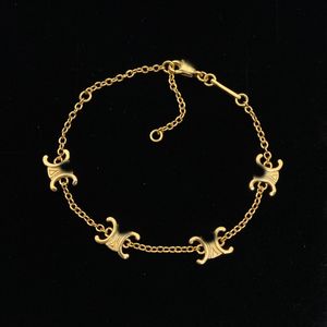 Designers smycken lyxmärke C charmarmband för kvinnors mode 18k guldpläterad rostfritt stålkedja armband armband klassiska älskare smycken gåva