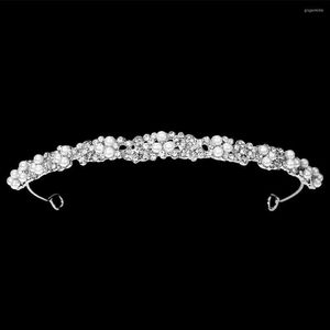 Headpieces Jewelry Simple Hair Ornaments Pearl Hoops Bride Wedding Headdress Accessories For 323R