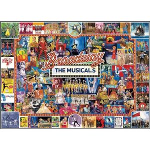 Puzzles 70*50cm Adult Puzzle 1000 Pieces Paper Jigs Puzzles The Broadway Famous Painting Series Learning Education Craft Toys Gifts