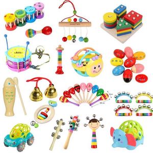 Baby Music Sound Toys Montessori Hammer Sandhammer Enlightenment Music Instrument Muqin Puzzle Game Development Baby Toy 0 12 Months S2452011