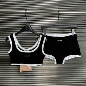 Sexy Beach Tracksuit Woman Summer t Shirts Vacation Casual Vest Set Super Short Shorts Girls Outdoor Swimsuit Correct Letter Brand Sportswear Sml