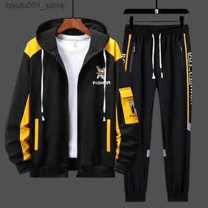 Herrspår 2023 Designer New Sport Suits Mens Hoodie Pants 2 Piece Matching Set Outfit Clothes for Men Clothing Tracksuit Sweatshirts 0023 Q240528