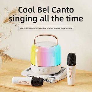 Portable Speakers Y6 Karaoke portable Bluetooth 5.3 PA speaker system with 1-2 wireless microphones for home singing and childrens gifts S245287