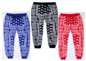 Wholep Hop Jogging Sweetlants Men039s Casual Harem Pants Unissex Streetwear Joggers Red Bandana Bandana Pontas1394604