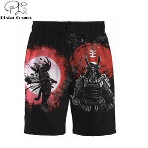 Shorts masculinos samurai e dragão tatuagem 3d estampa completa masculino unisex Rua Rua estilo verão shorts casuais de poliéster DK-39 S2452899