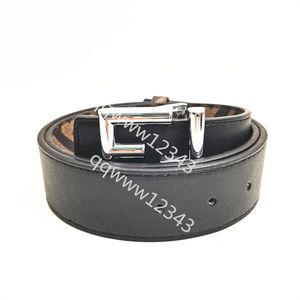 Bälten för män Designer Cintura Uomo Womens Belt varumärke Tryck och rent läder kan både bokstav F och svart spänne brun 100-125 cm längd affärssammant