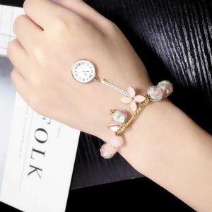 Braccialetti di fascino braccialetti di pietra in cristallo rosa bohemian per donne perle di vetro di fiori per perle di vetro bracciale orologio per braccialetti per braccialetti da bracciali da polso gifts