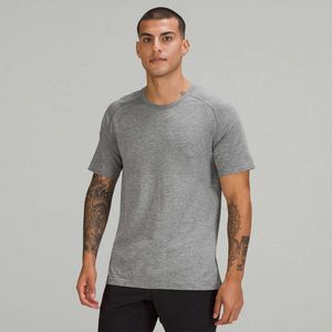 Men Metal Vent Tech Men's Sports Short-sleeved T-shirt Lul Casual Breathable Round Neck Quick Drying Sports T-shirts 3-color