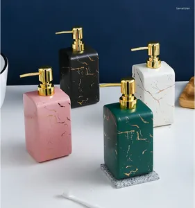 Liquid Soap Dispenser Nordic Ceramic Lotion Bottle Bathroom Decoration Accessories Shampoo Creative Press Bath Supplies Ornaments