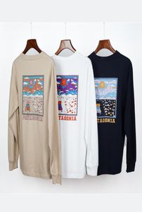 Długie rękawe męskie koszulki koszulki odzieżowe jesień i zimowe modele Najnowsze mężczyźni kobiety Posyp długie rękawy 4876767