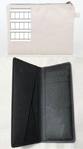 Bags Gepäckzubehör Schwarze Plaid Dagrap Pocket Organizer NM N63143 Baumwollbrieftasche nicht separat Kunde oder 6475477