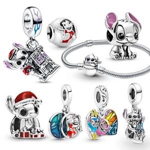 925 Sterling Silver Fit Pandoras Charms Beads Bracciale per perle di fascino Punti Punga Magic Hat Women Fashion