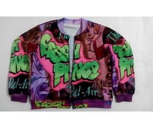 Real American Size Fresh Prince Custom Create Your Own 3D SubliMation Print dragkedja Up Jacket Plus Size 2011045286910
