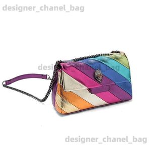 Cross Body Damen Umhängetasche Eagle Kopf Regenbogen Kreuzkörper Beutel Damen Freizeit Brieftasche Hochwertige Marke Handtasche T240528