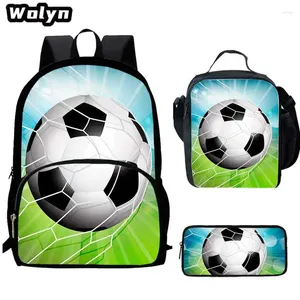 Рюкзак 3PCS SET SOCCER 3D-ПЕЧАТНА