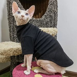 Kedi dip gömlek için köpek kıyafetleri kışlık sıcak fransız bulldog sfenks sfenks tüysüz kedi kıyafetleri evcil hayvan kir dirençli gömlek ropade perro 240507