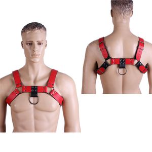 Novos homens sexy homens cinturões de couro fino Bondage Cage esculpindo moda de arnês punk cinturas de suspensórios acessórios de cinto 276V