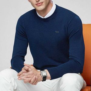 남자 스웨터 100%면 M-3XL 새로운 자수-긴 소매 남성 O- 넥 스웨터 캐주얼 니트 옷 패션 수컷 니트 코트 PL8507 Q240527