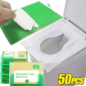 Toilet Seat Covers Disposable Cover Portable Travel Camping El Paper Pads Bathroom Degradable Soluble Water Mats
