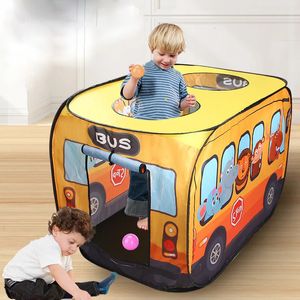 Game House Play Tent Bus Ocean Car Foldbar Pop Up Toy Playhouse Children Boy Girls Indoor Balls Pool 240528