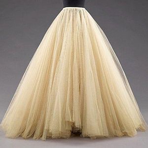 Niestandardowy kolor A-line Petticoat Puffy 6 Warstwy Akcesoria ślubne poślizg ślubny na sukienki ślubne Bridal Underskirt 259p