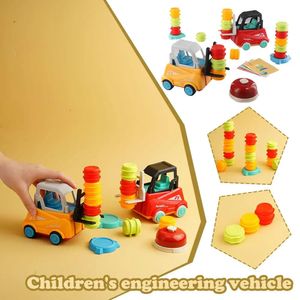 Engenheiro Forklift Transport Game Building Car Brinquedos Educação e Criança Toy Toy Toy Toy Bell Toy Forklift T3G7 240528