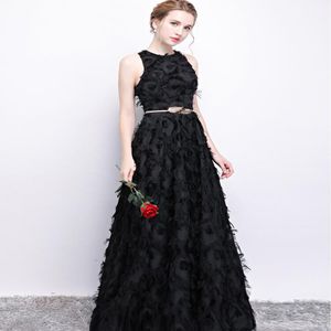 Siyah tek omuzlu tüy dantel nedime elbise zemin uzunluğu nedime elbise resmi elbise korse elbisesi özel yapılmış 255W