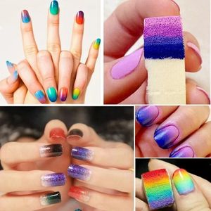 20pcs Triangle morbido per il trasferimento di nail art spugna gradiente da colorare stampante di pittura stampante francobollo gel gel utensile