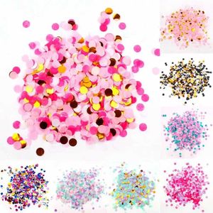 Banners Streamers Confetti 10G/Tasche Round Confetti Tissue Paper Pink Punkte Füllballons Babyptedbett für Geburtstagsfeier Dekorationen DIY Accessoires D240528