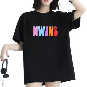 Diy Woman T Shirts Short Sleeve Cotton Soft Home Outdoor Tshirt For Man Woman Cartoon Printing S-3XL Kvinnliga toppar