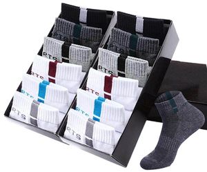 10 pares de meia qualidade de algodão meias de verão meias esportivas pretas malha de moda branca malha respirável mass039s vestido masculino9056948