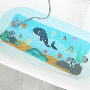 Коврики для ванны милый коврик для ванной комнаты для детей против скольжения 40x100 см с массажем для ног.