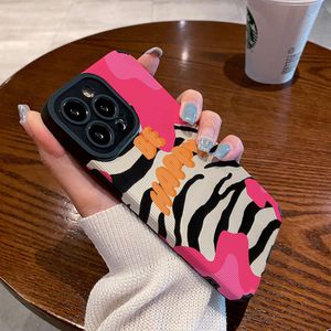 Japanese and Korean Instagram Style Suitable for iPhone 14 Promax Phone Case Apple 13 Huawei Mate50 Women's Toothpick Pattern