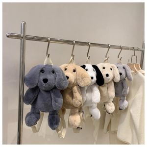 Zaino con peluche sacchetto animale cane morbido spalle peluche per telefono giocattoli per bambola per bambini regalo per bambini 334l