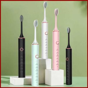 Toothbrush USB Fast Charging Sonic Electric Toothbrush Smart Timer Rechargeable Tooth Brushes Replacement Heads Set Toothbrush For Adults Q240528