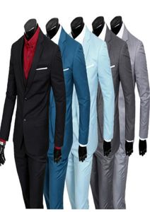 jacket vest pants New spring men039s slim fit business a threepiece suits Male good groom dress men Blazers 2883925