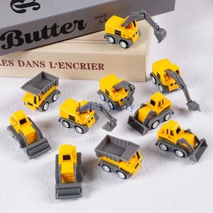 Diecast Model Cars 10 mini caminhões de construção escavadeiras infantis presentes de festas de aniversário para crianças brinquedos de carrinho de criança Pinata Sacos de tratamento de preenchimento S2452722