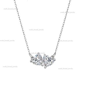 Swarovskis halsband designer kvinnor original kvalitet hänge älskar sant stannar tillsammans halsband designer hjärtformat svanelement kristall krage kedja 225