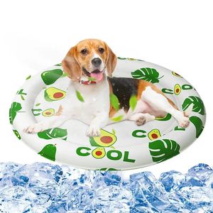 Hundkylningsmatta Summer Pad Washable Pet Sleeping Thicked Filt Fleece Madrass för picknickresa Beach 240520