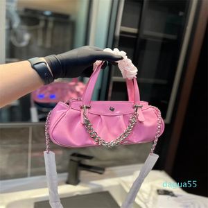 Handbag Design Metal Classic Women's Fashion Leather Material Luxury Chain New Early Versatile Handheld Crossbody Bag