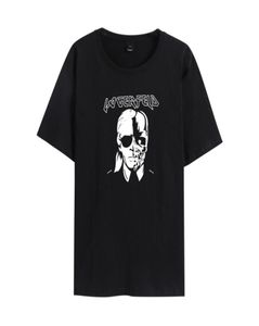 Oneck Shirts Womens Tops Tees Brand Fashion New Skeleton Head Printed Tee In Black Zombie Skull Punk Rock Cotton Shirts women tre6448491